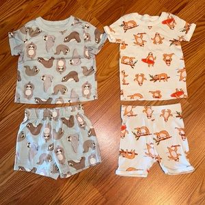 Old Navy 12-18 Months Pajama Sets Sloth